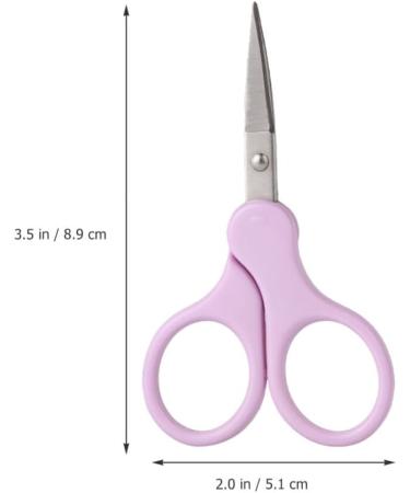 Small Stainless Steel Eyebrow Scissors & Facial Hair Shears | Premium Eye Brow Trimmer for Women - Beauty Essentials for Perfect Shaping - Buy Online on GoSupps.com