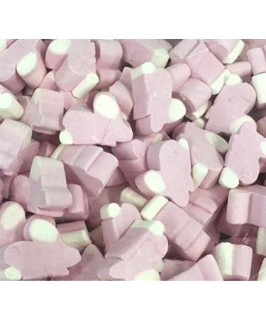 Pink & White Bunny Mallows 1kg Bag - Easter Rabbit Marshmallows