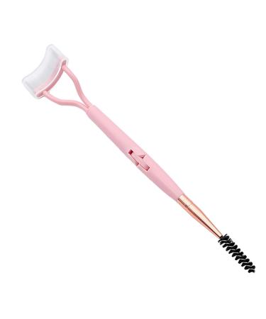 Eyeline separator |Double-head eyelash-eye brewing separator made of stainless steel |Foldable portable make-up tools semi-arched eyelash brush for adults women women youthful Odavom Hell-Pink