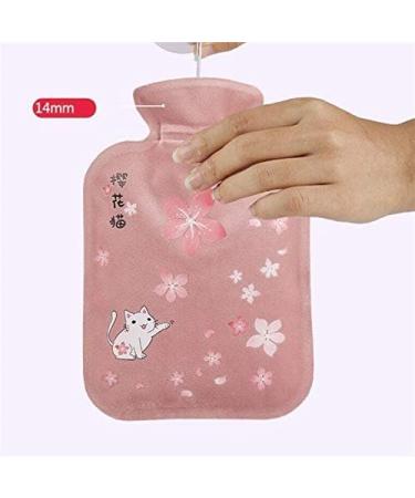 Mini Portable Plush Body Warmer Bag - Washable Hot Water Bottle Hand Warmer in Red - Safe & Convenient Hot Water Injection - Buy Online on GoSupps.com