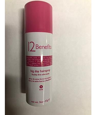 12 Benefits Big Day Hairspray 2oz Travel Spray