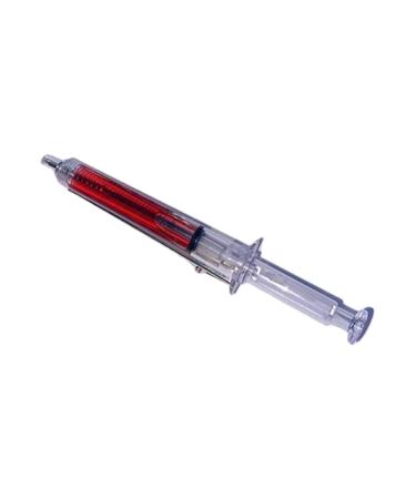 hgnxa Harajuku Punk Syringe Bangs Side Clip Hair Clip Women Funny Hip Hop Cool Geometric Hairpin Hair Accessory Jewelry Red