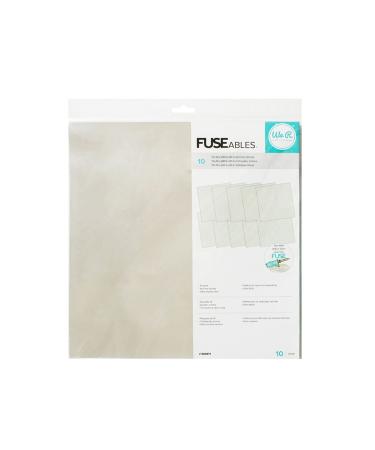 We R Memory Keepers 660871 10 Piece Fuseables Clear Sheets 12 x 12 One Pack