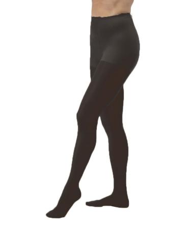 JOBST UltraSheer 8-15 mmHg Closed Toe Waist Support Stocking Classic Black Large Large Classic Black