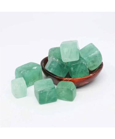 18mm-22mm Natural Green Fluorite Cube TumblesStone Gift for Decoration 5pc Can be Used for JZIGTDEM - Buy Online on GoSupps.com