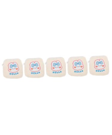 Gleavi external decoration 5 pieces napkin-storage bag Cute cosmetic bag travel shopping bag wallet wallet for women wallets
