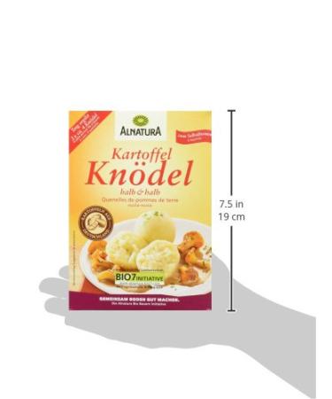 Alnatura Organic Potato Dumplings Half and Half - Pack of 8 (8 x 225g) | Buy Internationally - Buy Online on GoSupps.com