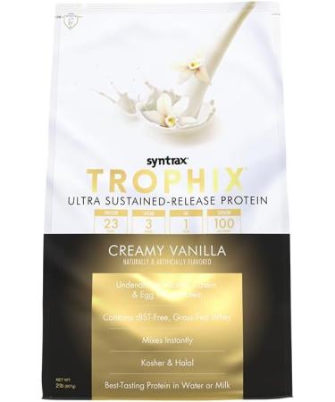 Syntrax Trophix Protein Powder - Ultra Sustained-Release Vanilla Blend 2lbs | Real Vanilla Bean Specks - International Shipping Available - Buy Online on GoSupps.com