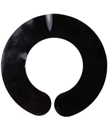 Lurrose Neck Strips Salon Hair Cutting Collar Silicone Rubber Neck Wrap Guard Neck Shield Shawl Barber Styling Cape Barber Supplies for Haircut Hair Dye Black Hair Dye Cape
