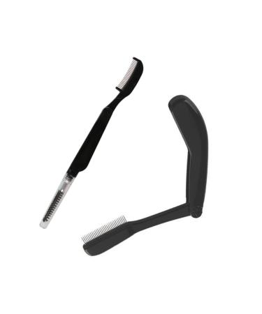 NOLITOY 2pcs Makeup Grooming Tools - Eyelash Brush & Eyebrow Combs for Women | Stainless Steel Makeup Applicators & Kit - Buy Online on GoSupps.com