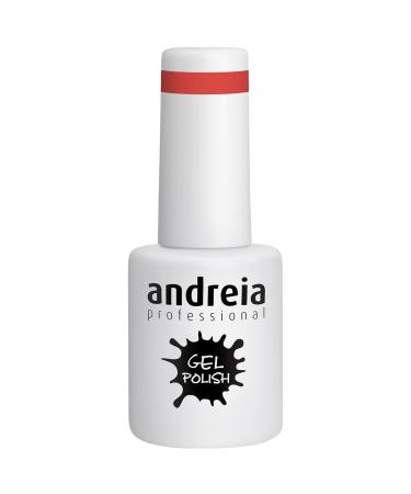 Andreia Professional Semi -Permanent Nail Glack for UV/LED lamp - Intensive shine and 4 weeks durable French manicure nail gel painting - color 267 pink - red tones - 10.5 ml