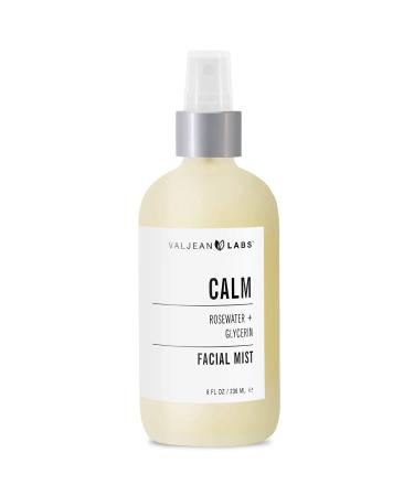 VALJEAN LABS Face Mist Calm - Hydrating Rosewater + Glycerin | Soothes & Evens Complexion | Paraben & Cruelty Free | 8 oz Made in USA - Buy Online on GoSupps.com