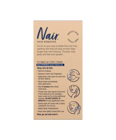 Nair Facial Hair Remover Cream - Pack of 2 | Smooth and Hair-Free Skin - Buy Online on GoSupps.com