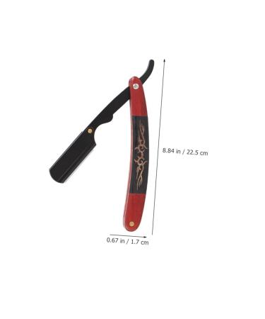 Minkissy Foldable Razor Manual Beard Shaver & Rustproof Steel Knife Holder for Mustache & Beard Styling - Buy Online on GoSupps.com