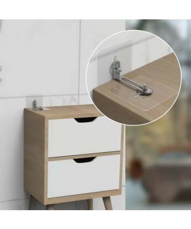 8 Wall Attachment Cabinet - Anti-Tilt Furniture Anchor Set for Baby Proofing & Pet Protection - No Drilling Required - Buy Online on GoSupps.com