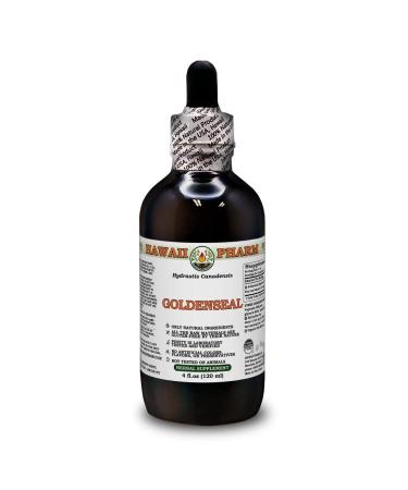 Hawaii Pharm Europe Goldenseal (Hydrastis Canadensis) Powdered Root Alcohol-Free Liquid Extract Glycerite 120 ml 120.00 ml (Pack of 1)