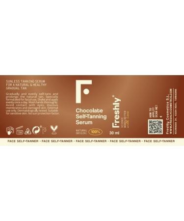 Freshly Cosmetics Natural facial selftanner in cream form Chocolate SelfTanning Serum 30 ml - Buy Online on GoSupps.com