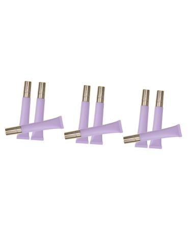 FRCOLOR 9 Pcs Frosted Eye Cream Bottle Organic Makeup Under Eye Cream Essential Oil Purple 13.00X2.00X1.00CMx3pcs Purplex3pcs