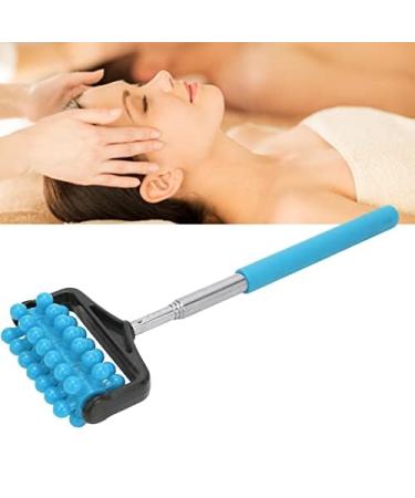 Telescopic Back Massage Device - Adjustable Muscle Roller for Relaxation | Sky Blue - Buy Online on GoSupps.com