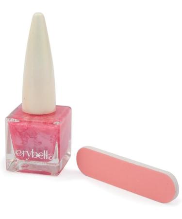  verybella Makeup bag with a shimmering effect and zipper closure containing Rose Peel Off nail polish 2 Limettes 2 Soft Separadite and a travel makeup case. - Buy Online on GoSupps.com