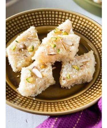 Rakhi Diwali Special (Coconut Barfi 400g) Mithai Gift Hamper for Brother Sister Delicious Indian Traditional Sweets Best Gift For All Occasions Tasty Treat For Family & Friends Sold By Kidzbuzz - Buy Online on GoSupps.com