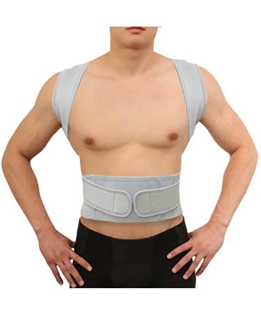 Brace Support Back Shoulder Straightener Belt Corset Upper Back Pain Relief Posture Corrector Strap Cervical Spine Belt (Color : Light Grey Size : XL) vision Light Grey XL - Buy Online on GoSupps.com