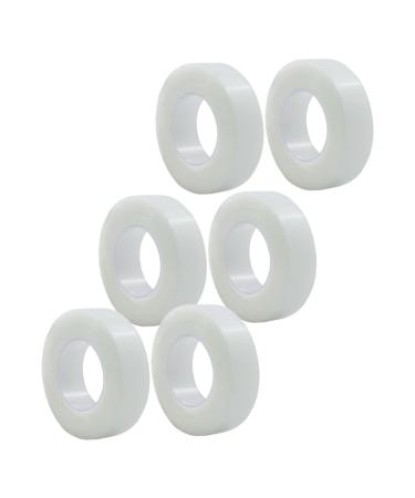 Ipetboom 6 Rolls Medical Tape Tape Wound Care Products Wound Cover Tape Eyelid Stickers Makeup Eyelash Extensions Tape Eyelid Sticker Tape Makeup Tools First Make up White Auxiliary