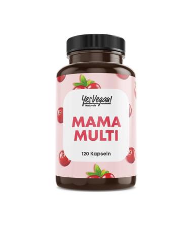 Mama Multi (120 capsules for 4 months) 3 -in -1: desire to have children tablets pregnancy vitamins and breastfeeding vitamins - 16 Prenatal vitamins and superfoods - vegan (1x 120 capsules)) 120 pieces (1 Pack)