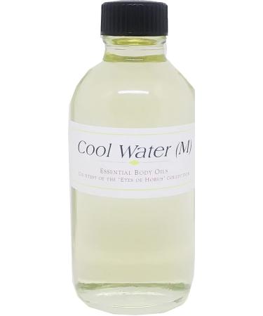Cool Water - Type D For Men Scented Body Oil Fragrance Regular Cap - Light Gold - 4 oz. - ID#22677 4 Fl Oz (Pack of 1)