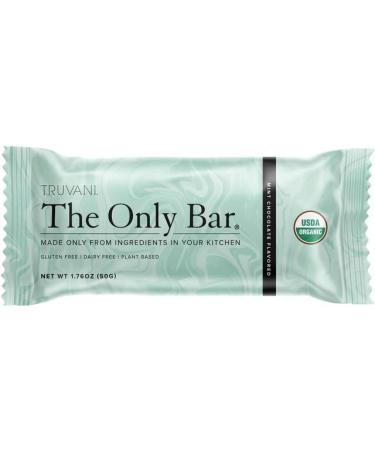 Truvani Plant-Based Snack Bar - Mint Chocolate Only Bar - USDA Certified Organic, Vegan, Non-GMO, Dairy, Soy & Gluten Free (1 Count, Pack of 1) Mint Chocolate 1 Count (Pack of 1)
