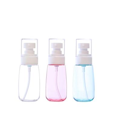 Supvox 3 pieces of empty Refillable clear plastic pump bottle mini foam dispenser bottle for lotion cream essential oil soap travel small container 60 ml