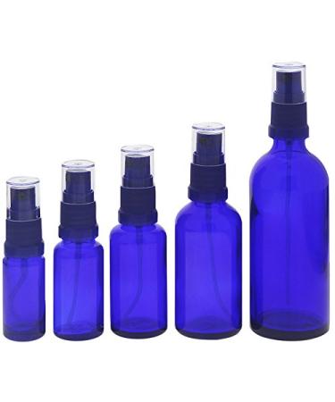 Blue Glass Spray Bottle 30ml with Atomizer | Kosmetex Pump Bottle for Skincare & Travel - Buy Online on GoSupps.com