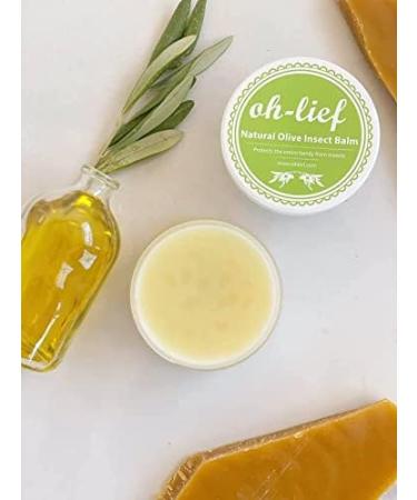 Oh-Lief Natural Olive Outdoor Balm Insect Repellent - DEET Free & Certified Organic - Safe for Sensitive Skin - 100ml - Buy Online on GoSupps.com