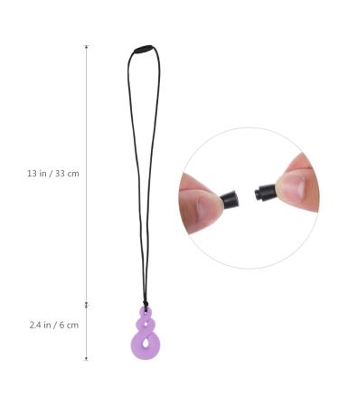 Healifty Sensory Chew Necklaces - 2 Pack Silicone Chewy Necklace Toys for Kids - Teething & Sensory Assorted Color - Buy Online on GoSupps.com