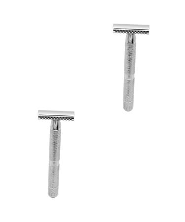 Fomiyes 2st razor for home use Safe razor Razor For men safety razor men's razor Silve double razor men razor solid wood razor razor man