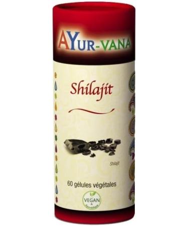 Shilajit AYur-vana 20% Fulvic Acid Extract - 60 Capsules - Energizing Detoxifying - Buy Online on GoSupps.com
