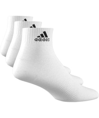 Buy Adidas Unisex Thin & Light Ankle Socks - 3 Pairs XL White/Black | International Shipping Available - Buy Online on GoSupps.com