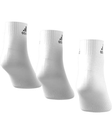 Buy Adidas Unisex Thin & Light Ankle Socks - 3 Pairs XL White/Black | International Shipping Available - Buy Online on GoSupps.com