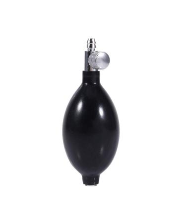 Replacement Black Manual Inflation Blood Pressure Latex Bulb with Air Release Valve