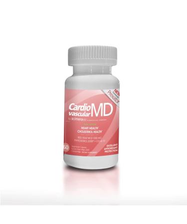 ScimeraMD CardiovascularMD Red Yeast Rice Supplement with Phytosterol Ester and CoQ10 for Heart Health and Cholesterol Support 60 CT