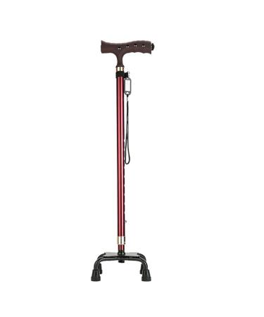 Cane Elderly Walking Stick Anti-Slip Multi-Function Telessquat Four Feet Stable Walking Stick