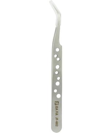 New JF-602 High-strength Curved Tip Tweezers(Silver) Xiecutecat - Buy Online on GoSupps.com