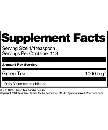Green Tea Sencha Powder (4 oz ZIN: 511322) - Buy Online on GoSupps.com