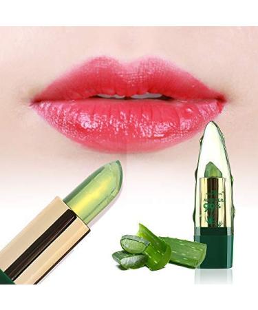 Genenic Aloe Vera Lipstick - Long Lasting Moisturizing Lip Makeup | Color Changing & Anti-Cracking Formula for Charming Shine | 1Pc - Buy Online on GoSupps.com