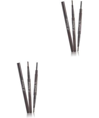 FOMIYES 2pcs 2 1 Eyebrow Pen Double Headed Eyebrow Eye Brow Brush Eyebrow Brush Water Proof 3d 1 count (Pack of 1) As Shownx2pcs - Buy Online on GoSupps.com