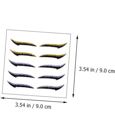 Mipcase Makeup Brishes 18 Pcs Eyeliner Beauty Supply Double Eyelid Tapes Eye Makeup Stickers Eye Line Strip Applique Flash 1 count (Pack of 1) Assorted Colorx3pcs - Buy Online on GoSupps.com