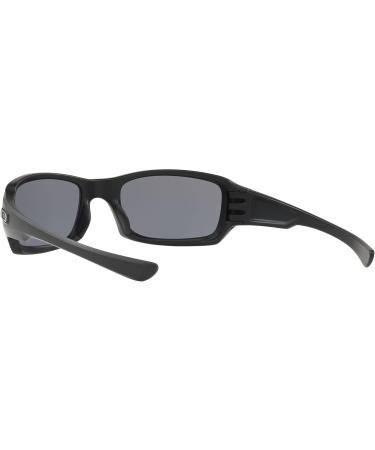 Oakley Men's Fives Squared Rectangular Sunglasses - Matte Black/Grey - 54mm - Buy Online on GoSupps.com