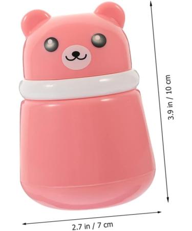 Healifty 3pcs Powder Puff Box Set - Travel Dispenser with Loose Powder Sponge | Cute Pink Container for Baby Powder, Body Powder, Talcum Powder | 10X7CM - Buy Online on GoSupps.com