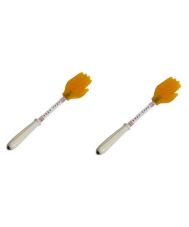 Healeved 2 piece of face massage tools Massage roller Face massage device Face cleaning tools Exercise roller Muscle roller stick sporty massage tab cleaning 34x6cmx2pcs white orangeex2st