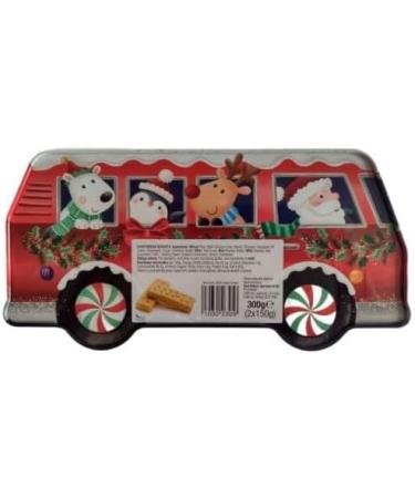 Christmas Shortbread Biscuits Gift Set 300g - Camper Van Shortbread Biscuit Tin - Christmas Stocking Fillers - Kids Adults Gift - Buy Online on GoSupps.com